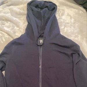Navy Blue Victoria Secret Zip Up